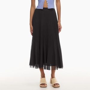 Wilfred Twirl Midi Skirt - Black